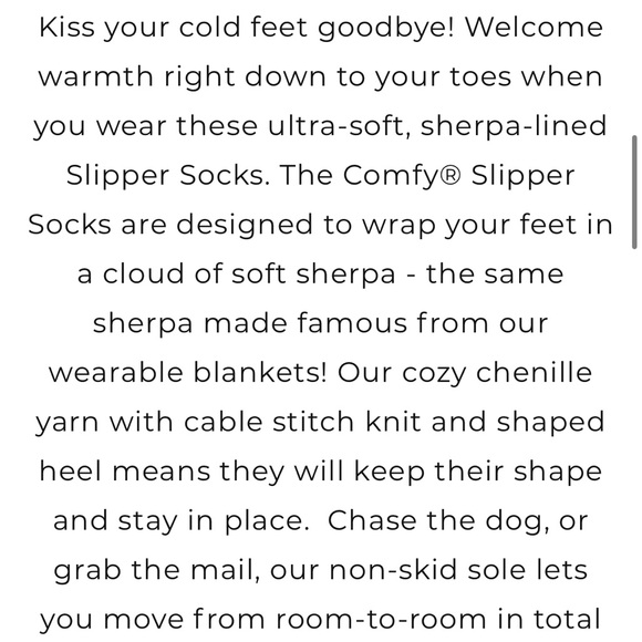 3 pairs of The Comfy Slipper Socks- fits Women size 6-10 - Picture 11 of 11